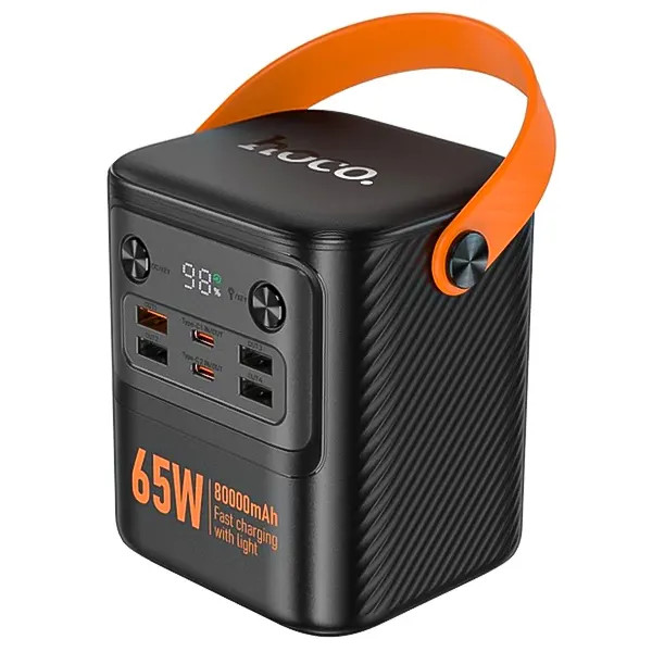 شارژر همراه PD65W + 22.5W هوکو مدل J152 PRO ظرفیت 80000mAh