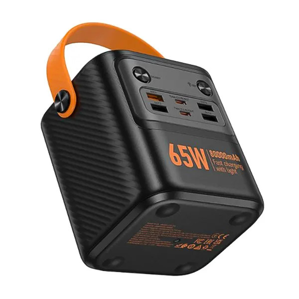 شارژر همراه PD65W + 22.5W هوکو مدل J152 PRO ظرفیت 80000mAh