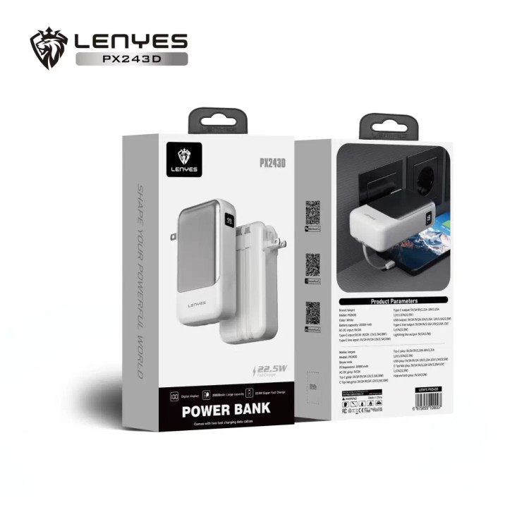 پاوربانک 20000 LENYES مدل PX243D