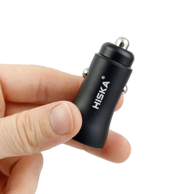 شارژر فندکی هیسکا مدل KL-C31 به همراه کابل تبدیل microUSB