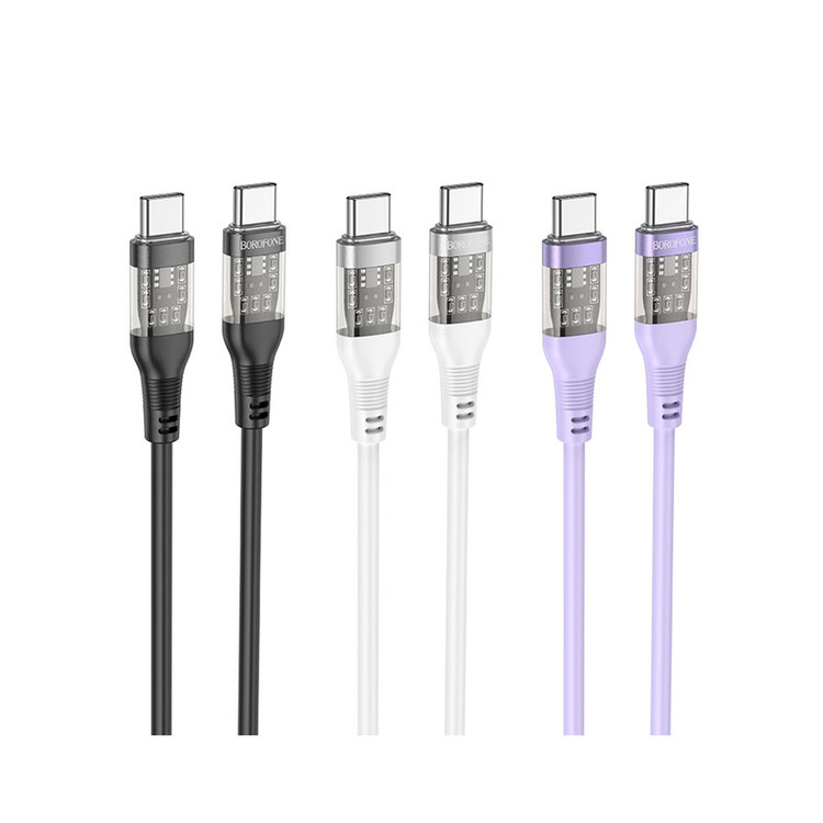 کابل USB-C بروفون مدل BU37 60W طول 1.2 متر