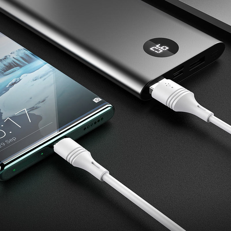 کابل تبدیل USB به USB-C بروفون مدل BX43 طول 1 متر