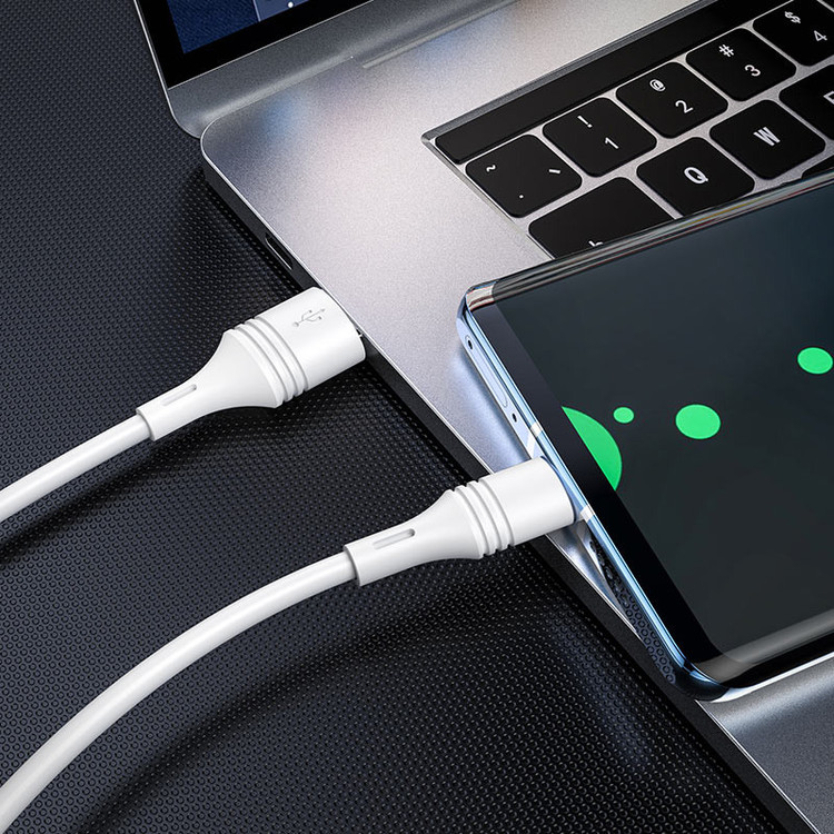 کابل تبدیل USB به USB-C بروفون مدل BX43 طول 1 متر