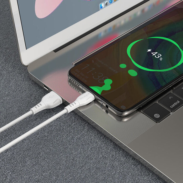کابل تبدیل USB به USB-C بروفون مدل BX51 طول 1 متر