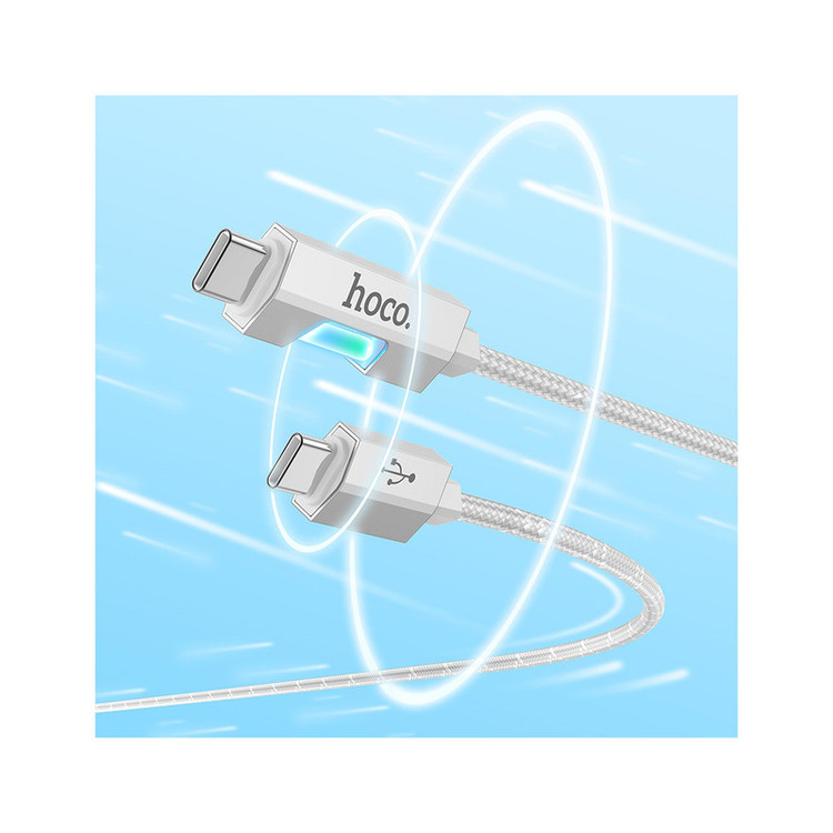 کابل USB-C هوکو مدل U123 60W طول 1.2 متر