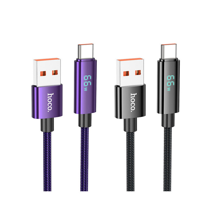 کابل تبدیل USB به USB-C هوکو مدل U125 66W طول 1.2متر